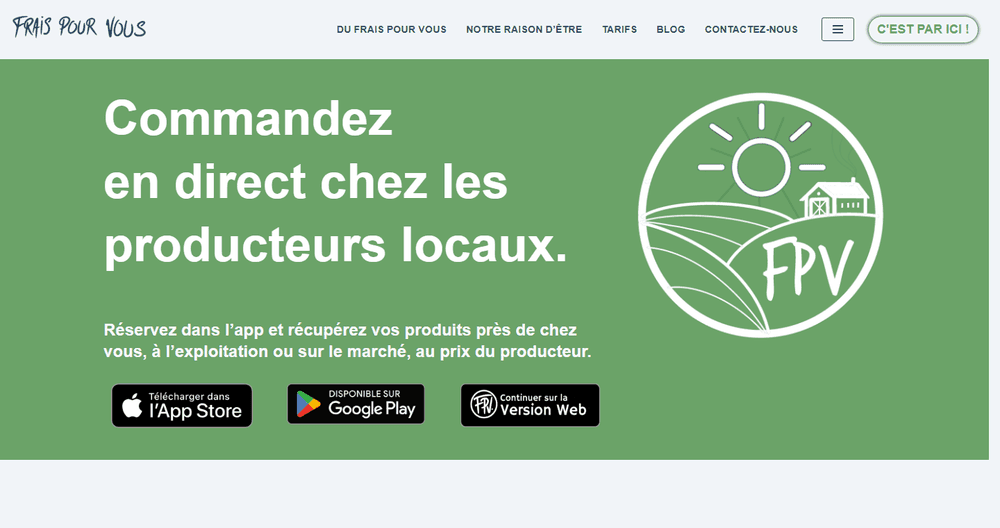 Frais Pour Vous — site vitrine